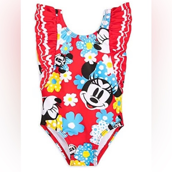 Disney Swim Disney Minnie Mouse Ruffle Swimsuit For Baby 218 Months